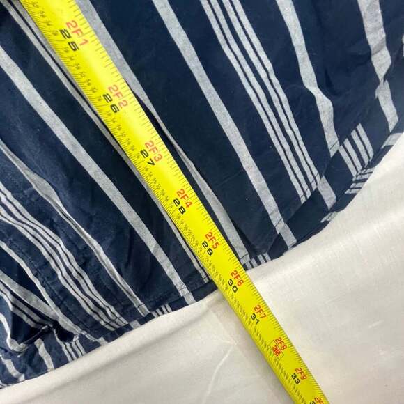 Burberrys of London Men’s Small Blue Long Sleeve Striped Dress Shirt Button Down - Picture 6 of 9